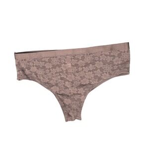 New PINK Victoria's Secret L Cheekster Mesh Floral Lace Panty Underwear Lingerie